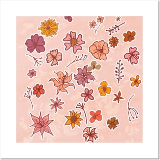 Bloom Floral Pattern Posters and Art